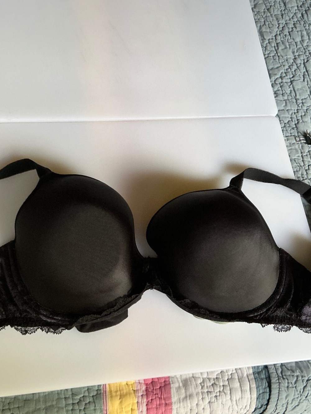 Wacoal lacy padded black bra